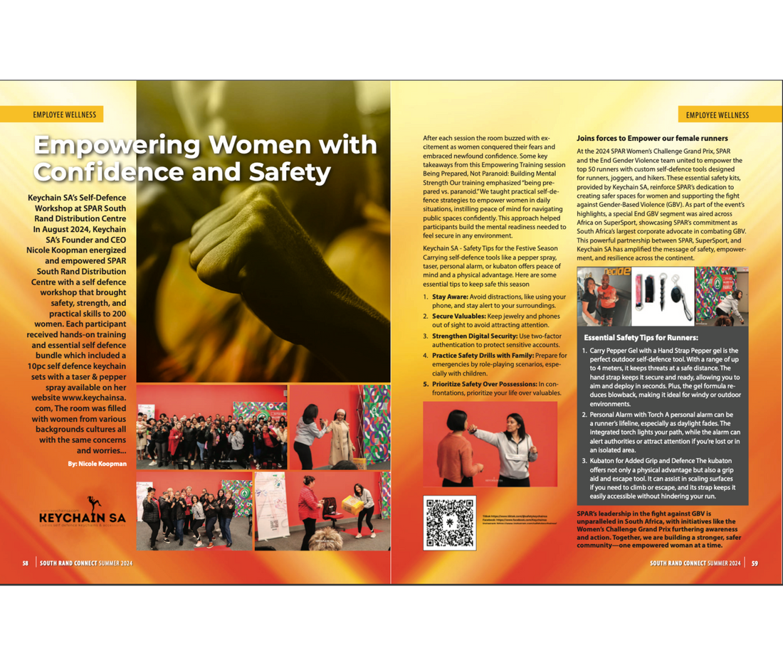 Keychain SA Featured in SPAR SR Connect Summer Edition 2024: A Powerful Collaboration in the Fight Against GBV