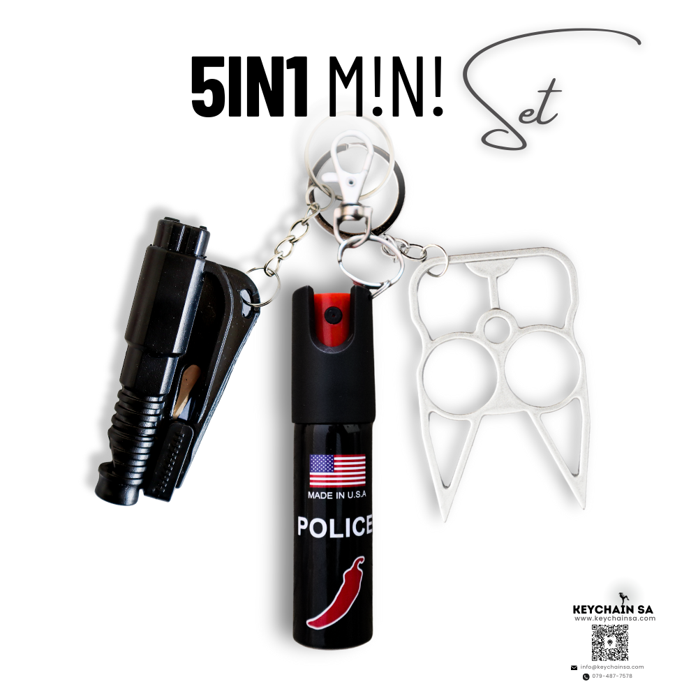 Self Defence Keychain Mini set 5in1