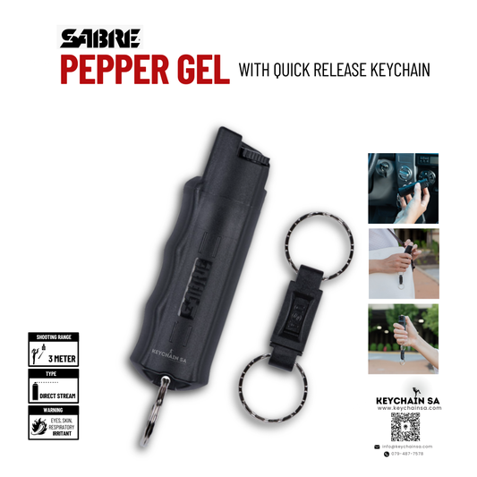 Pepper Spray Keychain - SABRE Hard case with quick release