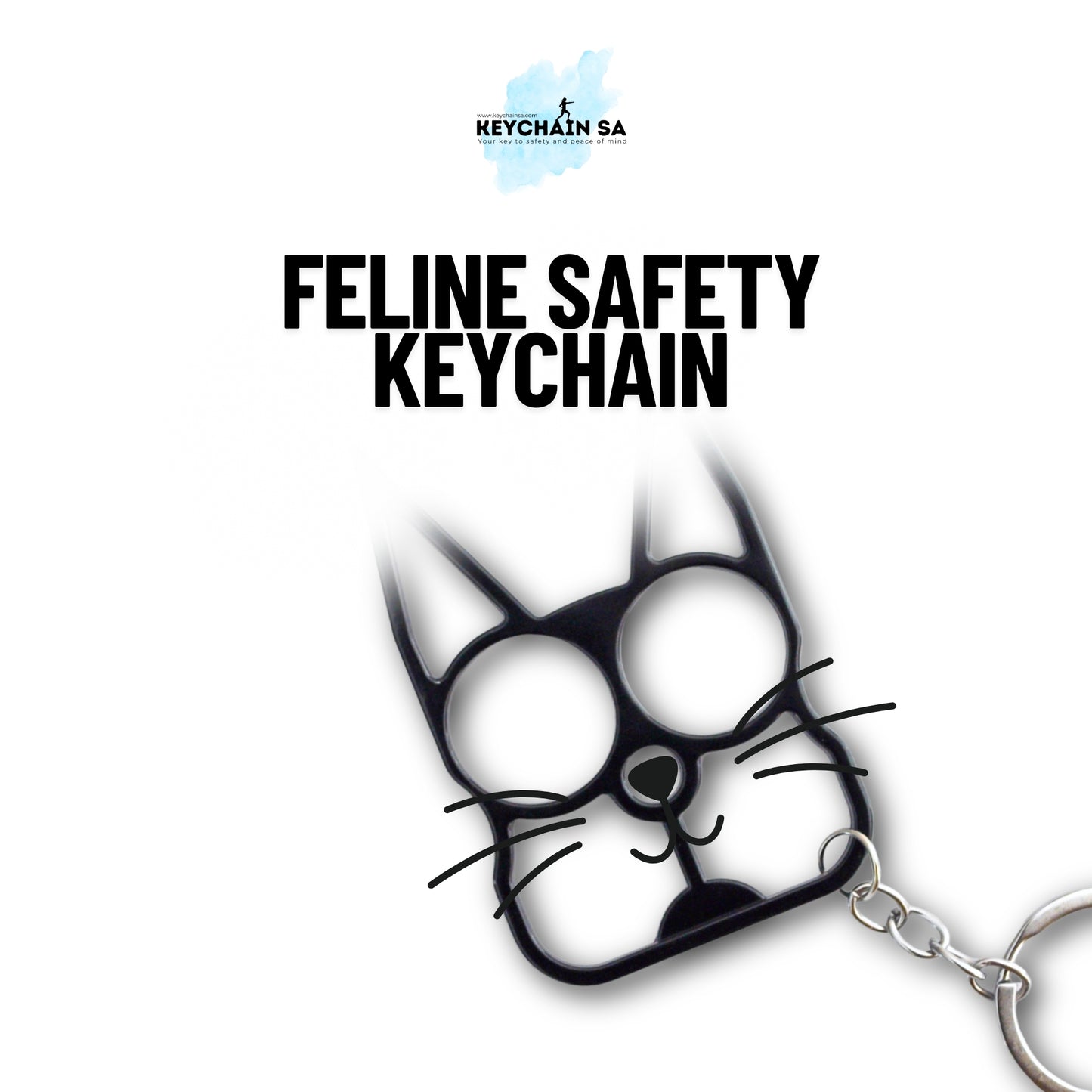 Feline Safety Keychain – Stylish Everyday Companion