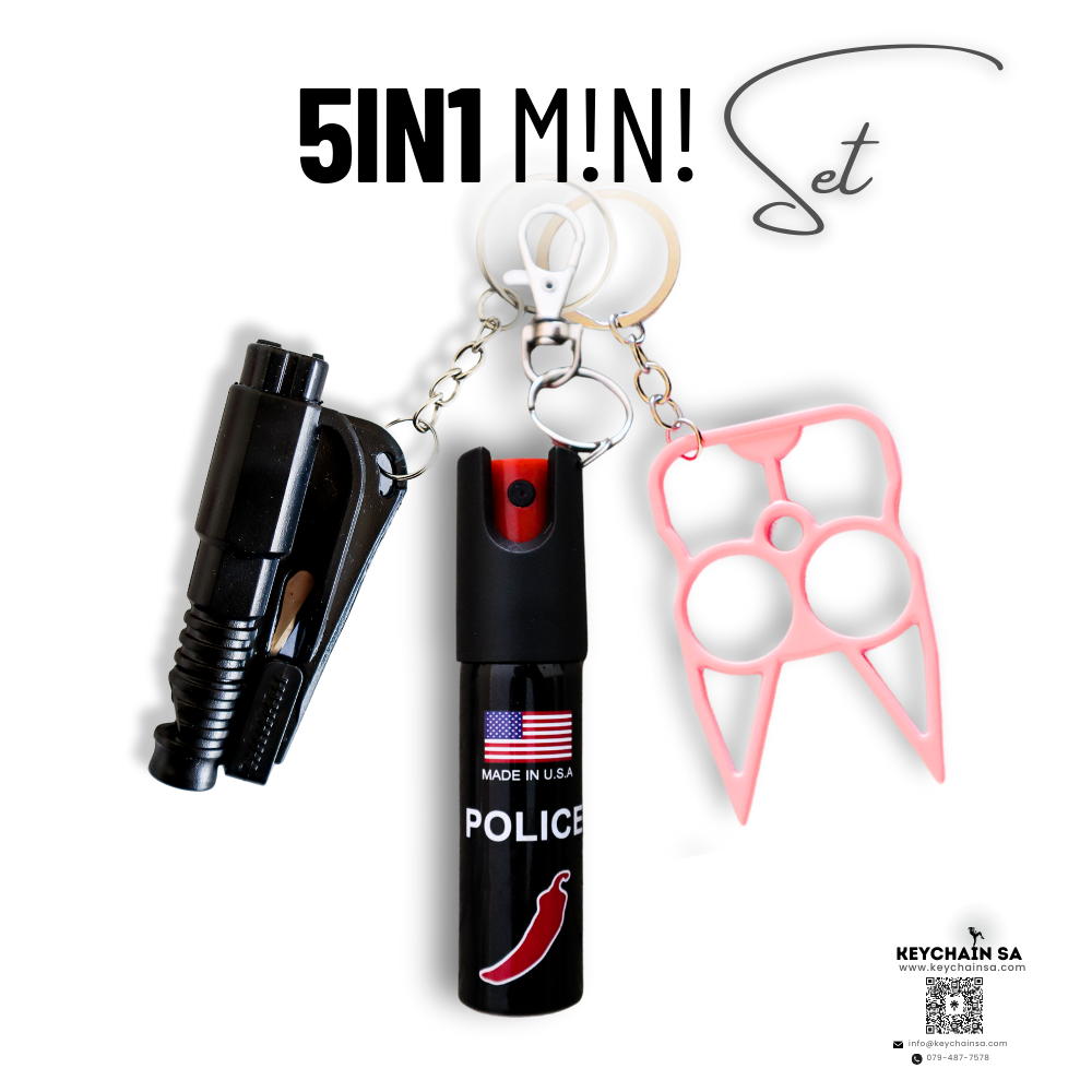 Self Defence Keychain Mini set 5in1