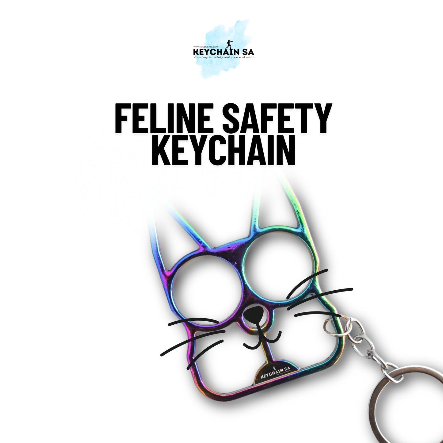 Feline Safety Keychain – Stylish Everyday Companion