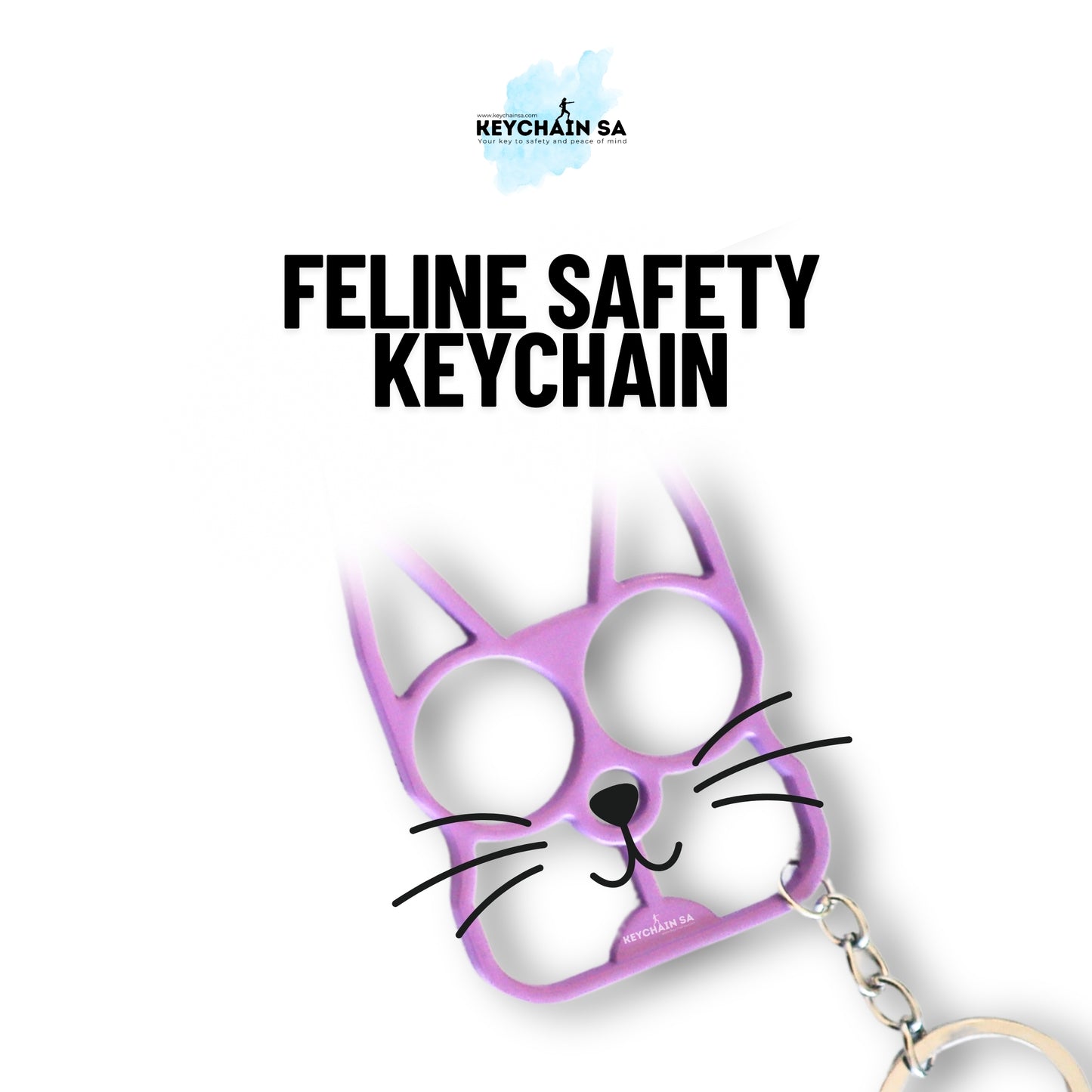 Feline Safety Keychain – Stylish Everyday Companion