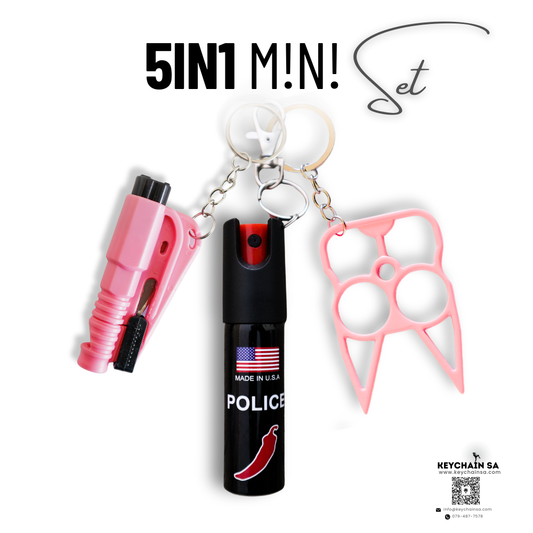 Self Defence Keychain Mini set 5in1