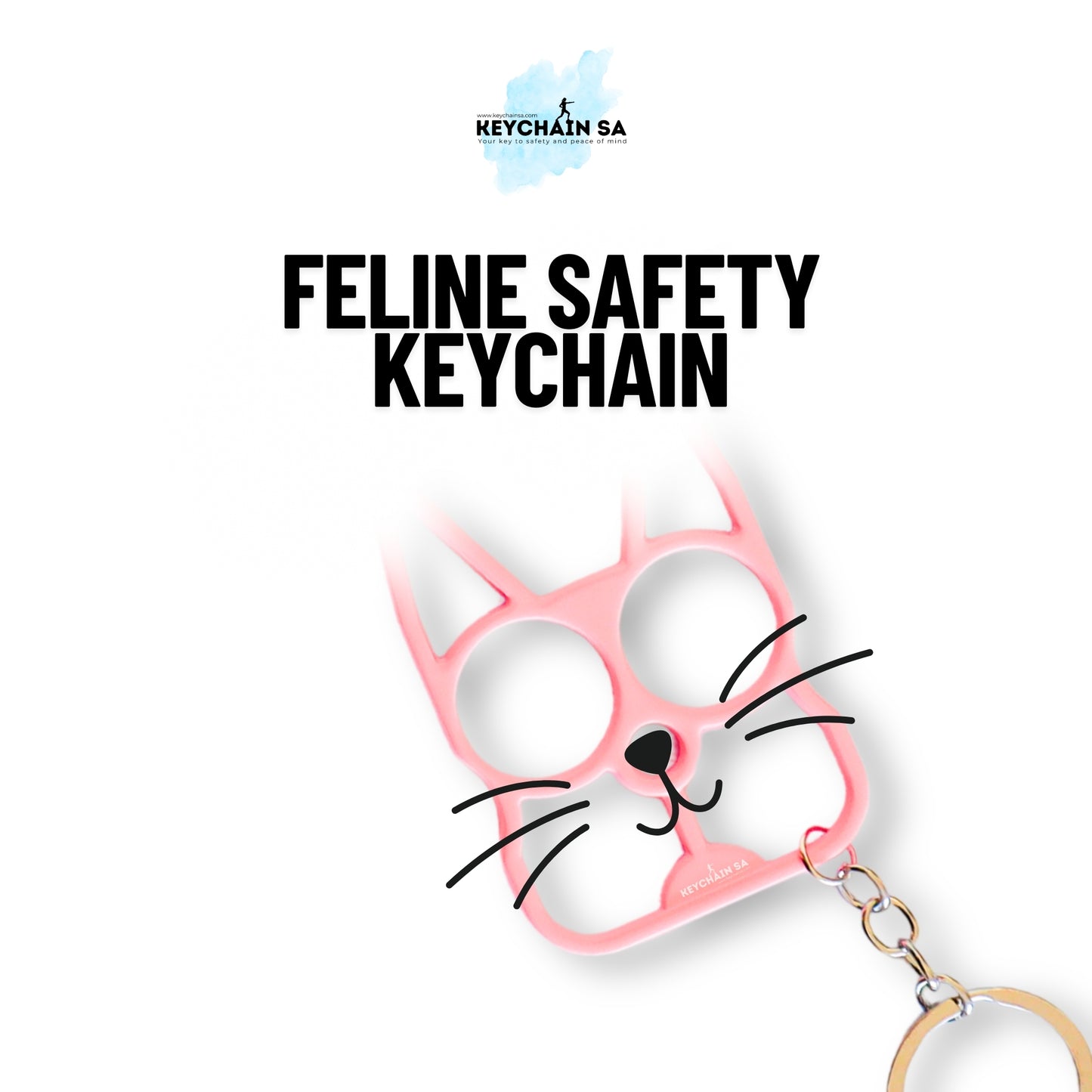 Feline Safety Keychain – Stylish Everyday Companion