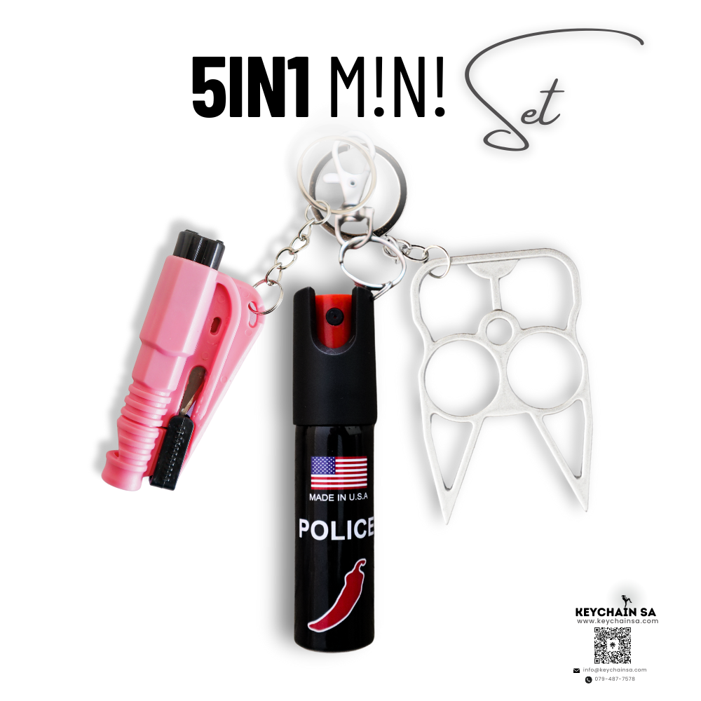 Self Defence Keychain Mini set 5in1