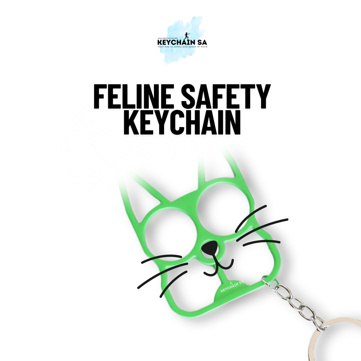 Feline Safety Keychain – Stylish Everyday Companion