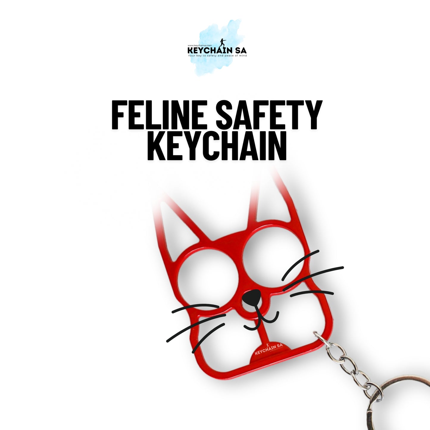 Feline Safety Keychain – Stylish Everyday Companion