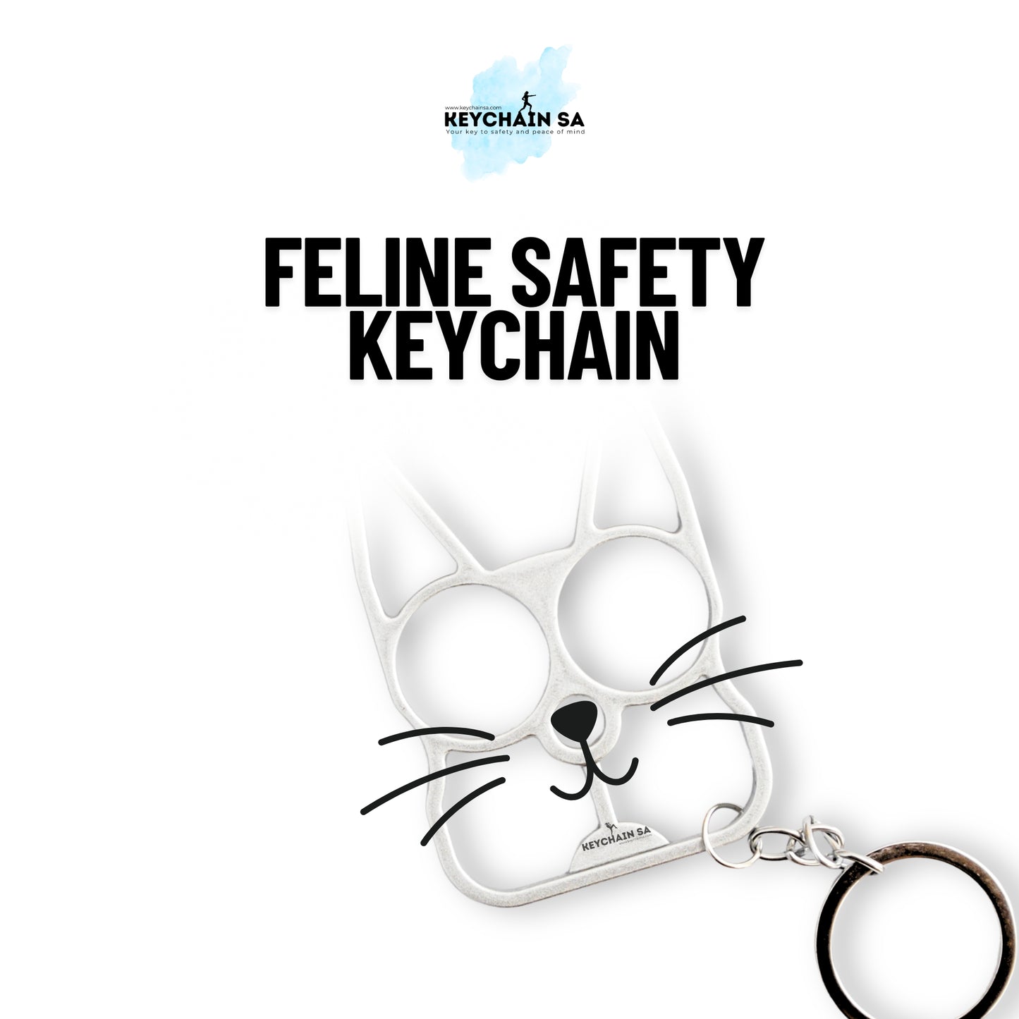 Feline Safety Keychain – Stylish Everyday Companion