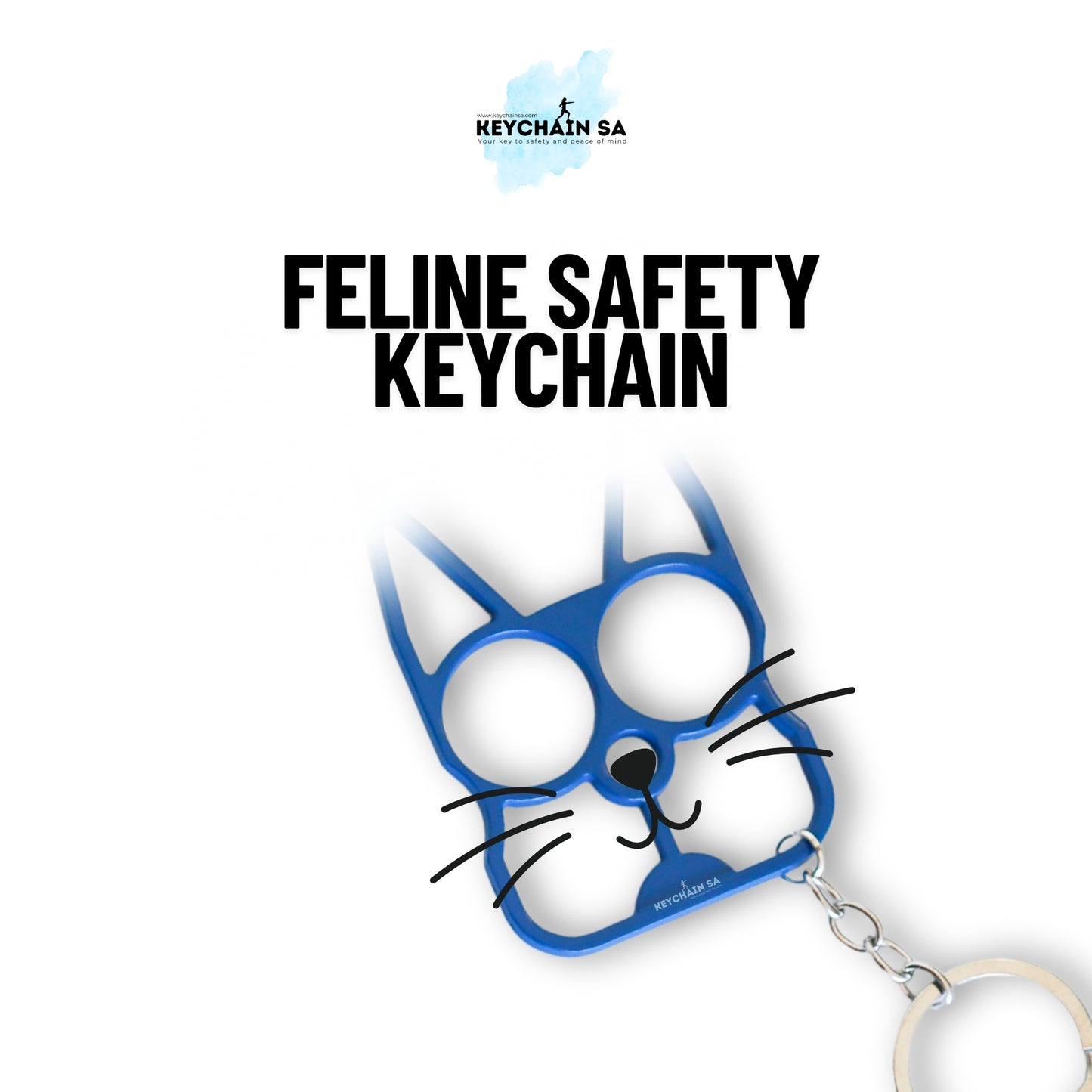 Feline Safety Keychain – Stylish Everyday Companion