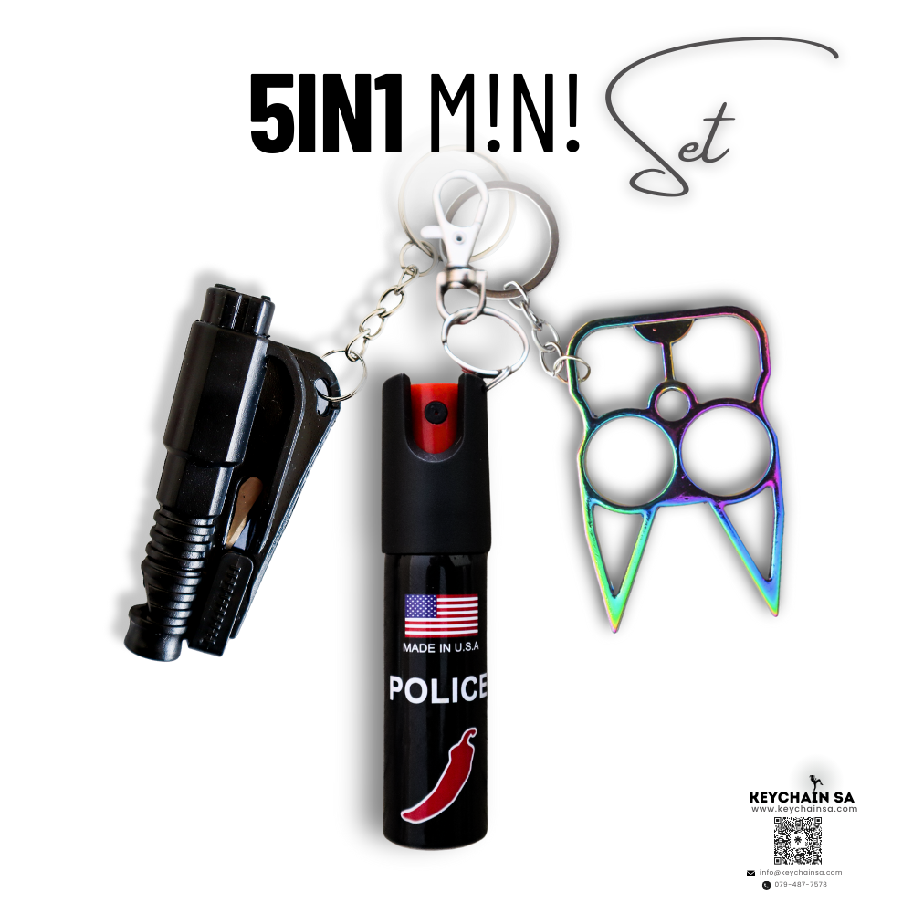 Self Defence Keychain Mini set 5in1