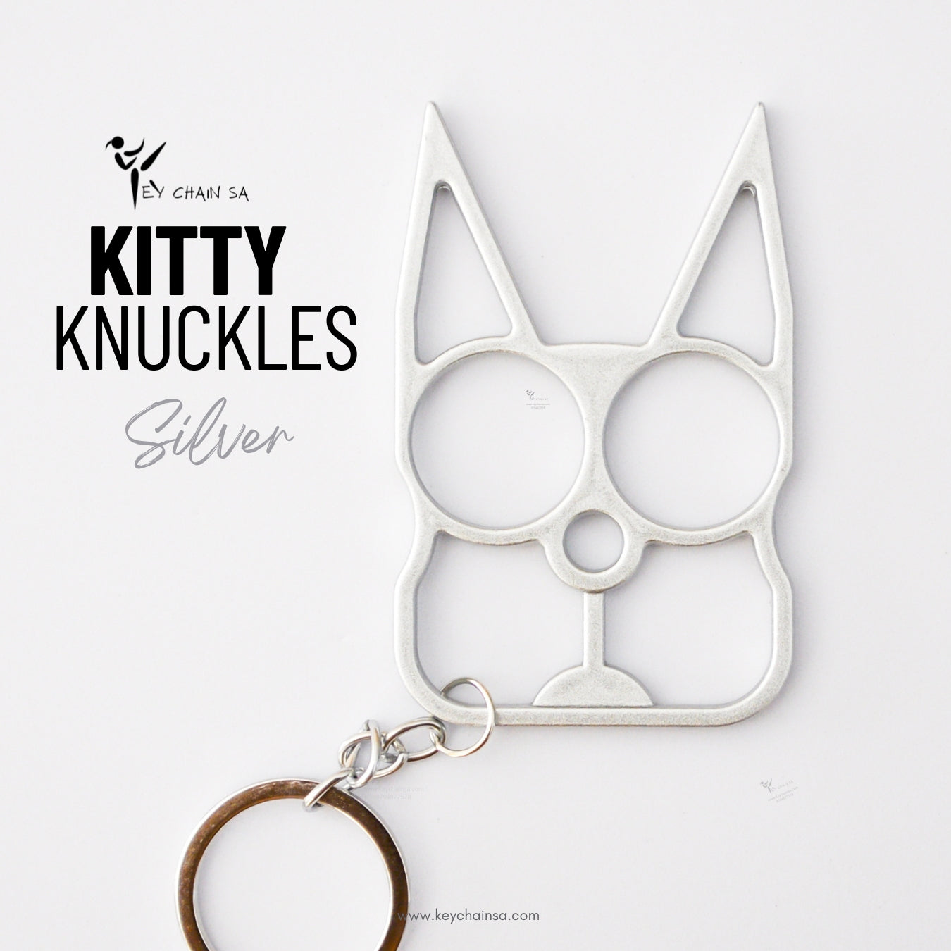 Cat knuckle clearance duster keychain