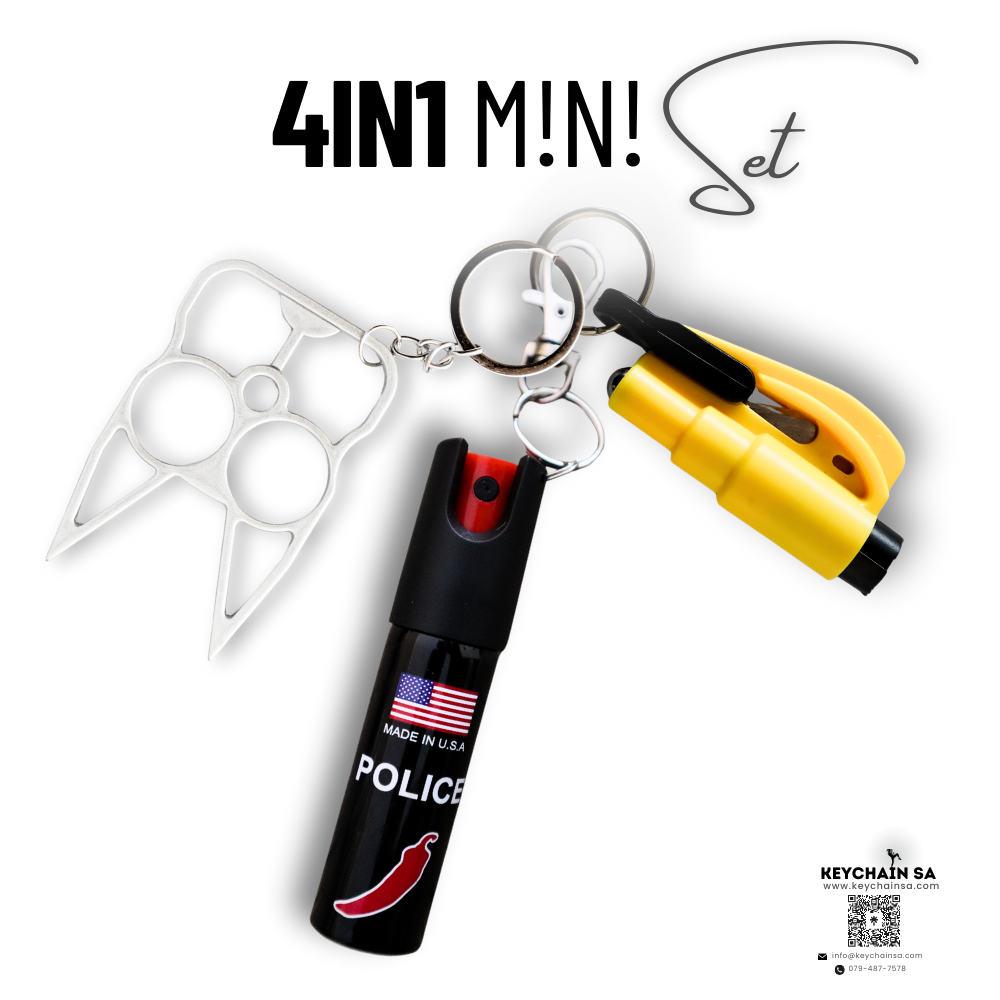 Mini Self Defence Keychain 4in1