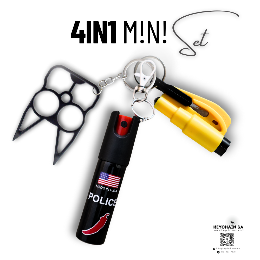 Mini Self Defence Keychain 4in1