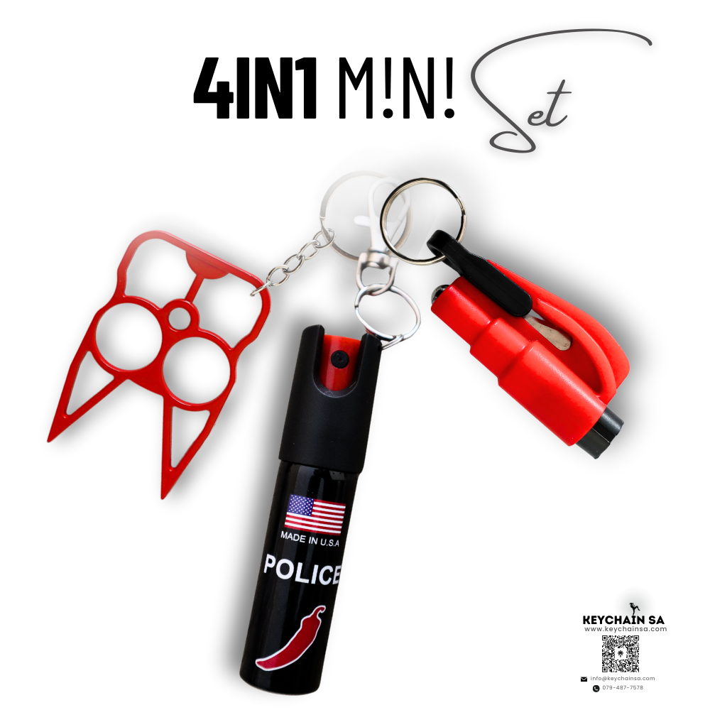 Mini Self Defence Keychain 4in1