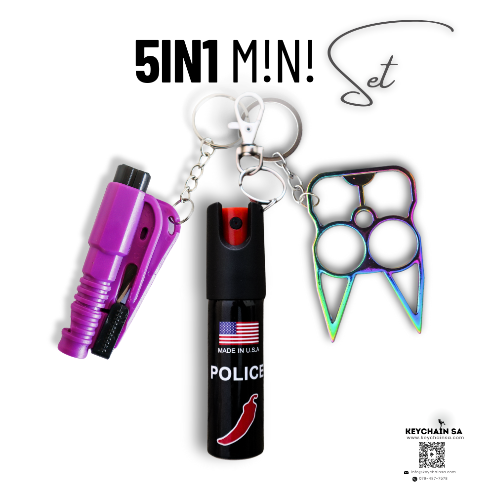 Self Defence Keychain Mini set 5in1