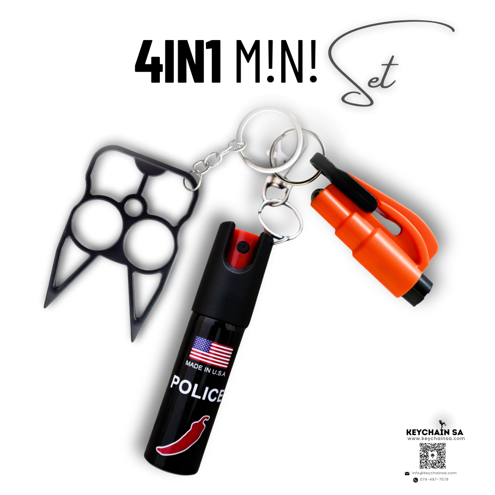 Mini Self Defence Keychain 4in1