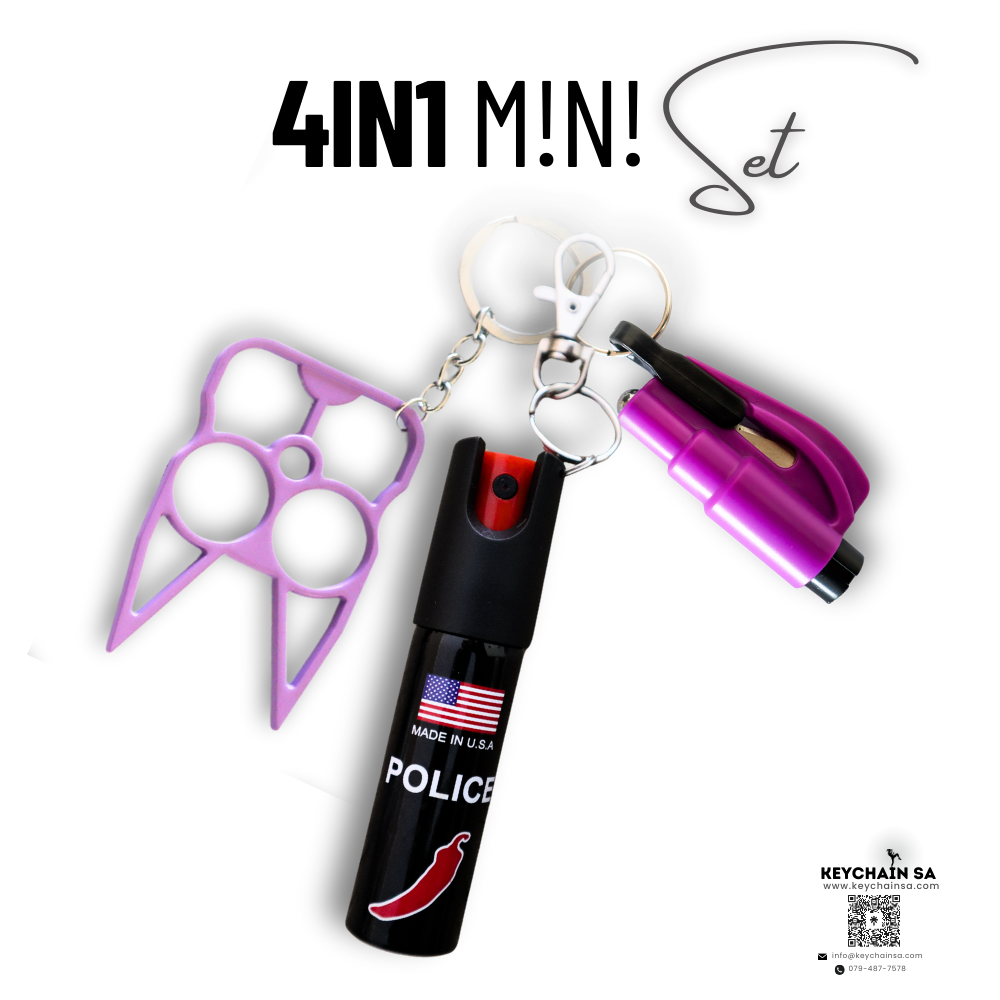 Mini Self Defence Keychain 4in1