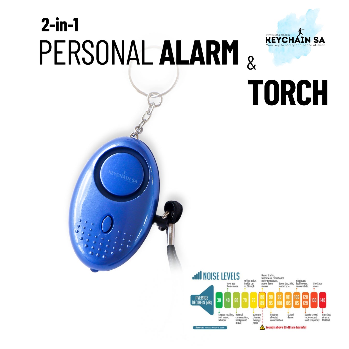 2-in-1 Personal Alarm & Torch