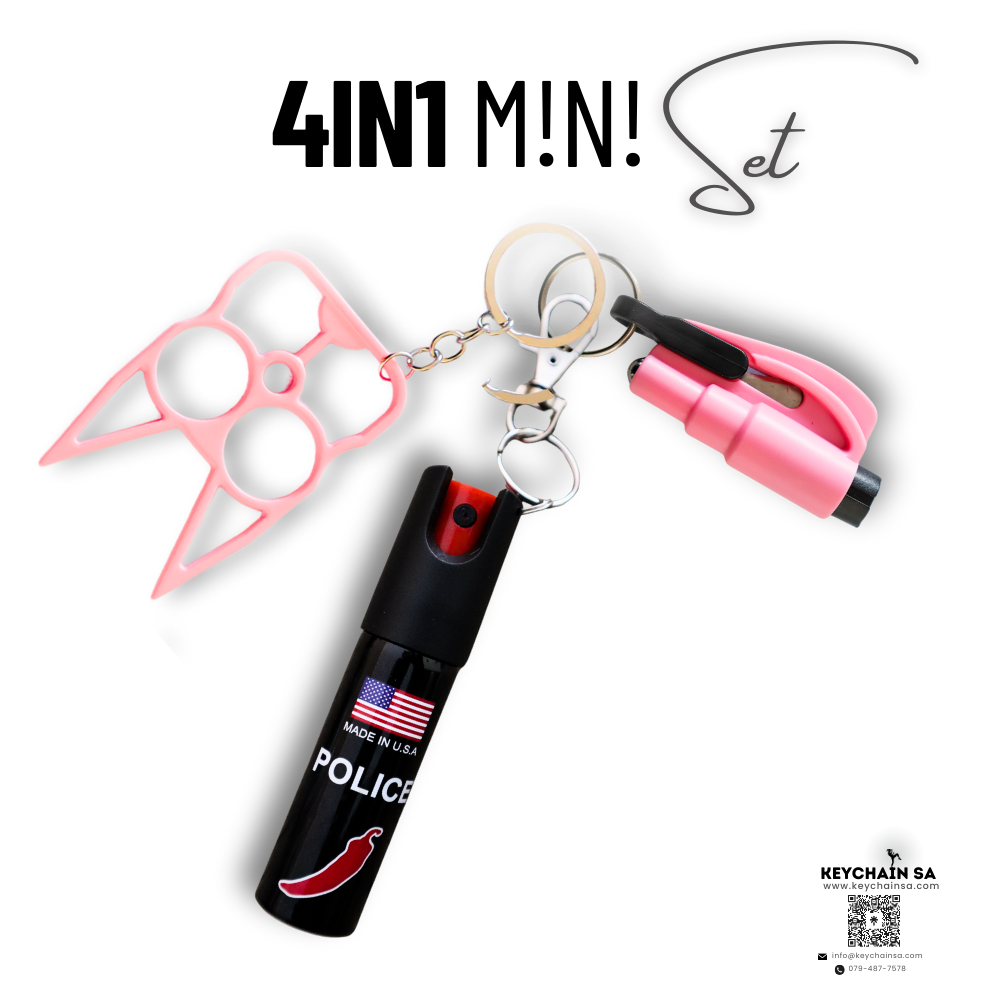 Mini Self Defence Keychain 4in1