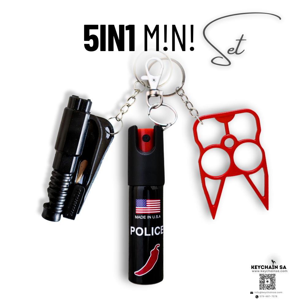 Self Defence Keychain Mini set 5in1