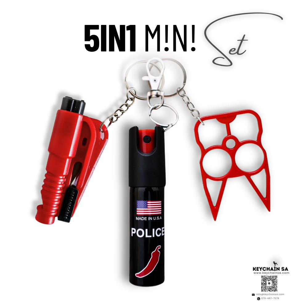 Self Defence Keychain Mini set 5in1