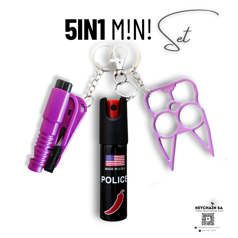 Self Defence Keychain Mini set 5in1