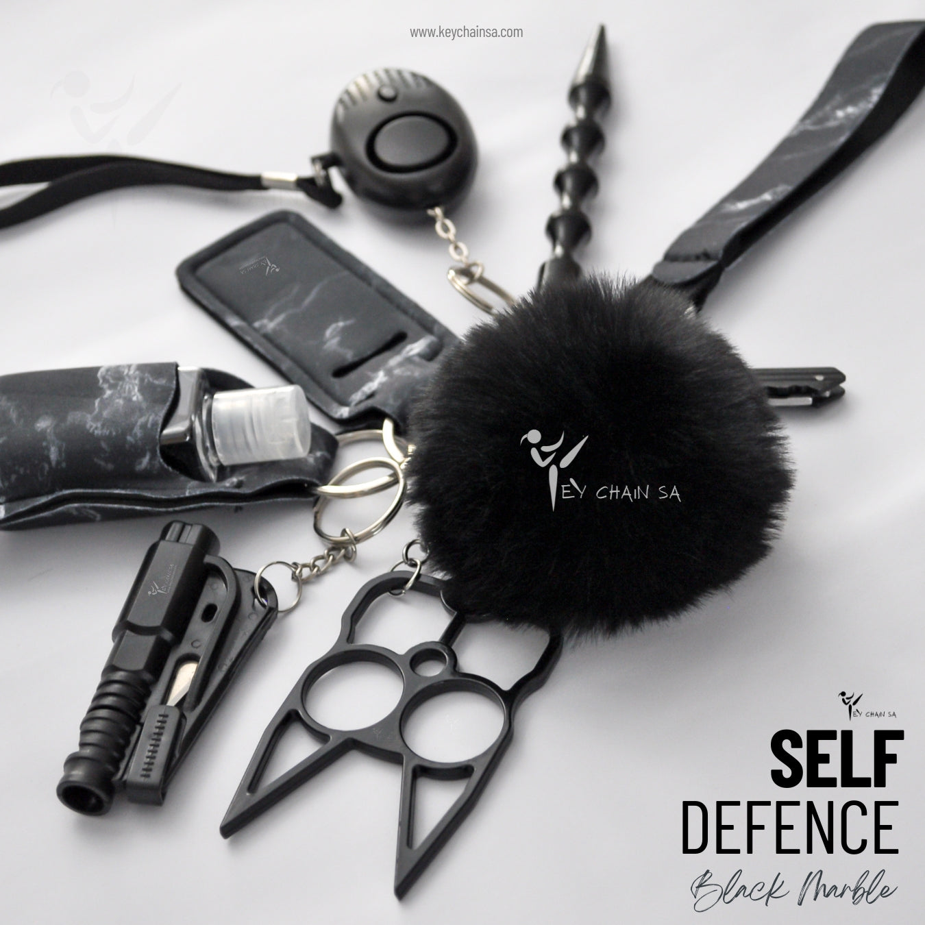 1 whole Set Self-Defense Keychain Set for Women Safety Personal