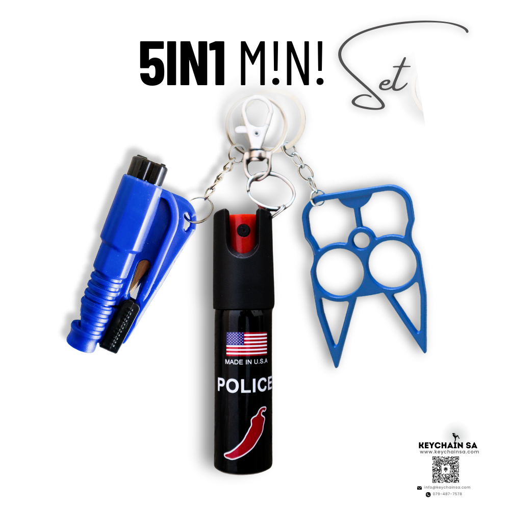 Self Defence Keychain Mini set 5in1