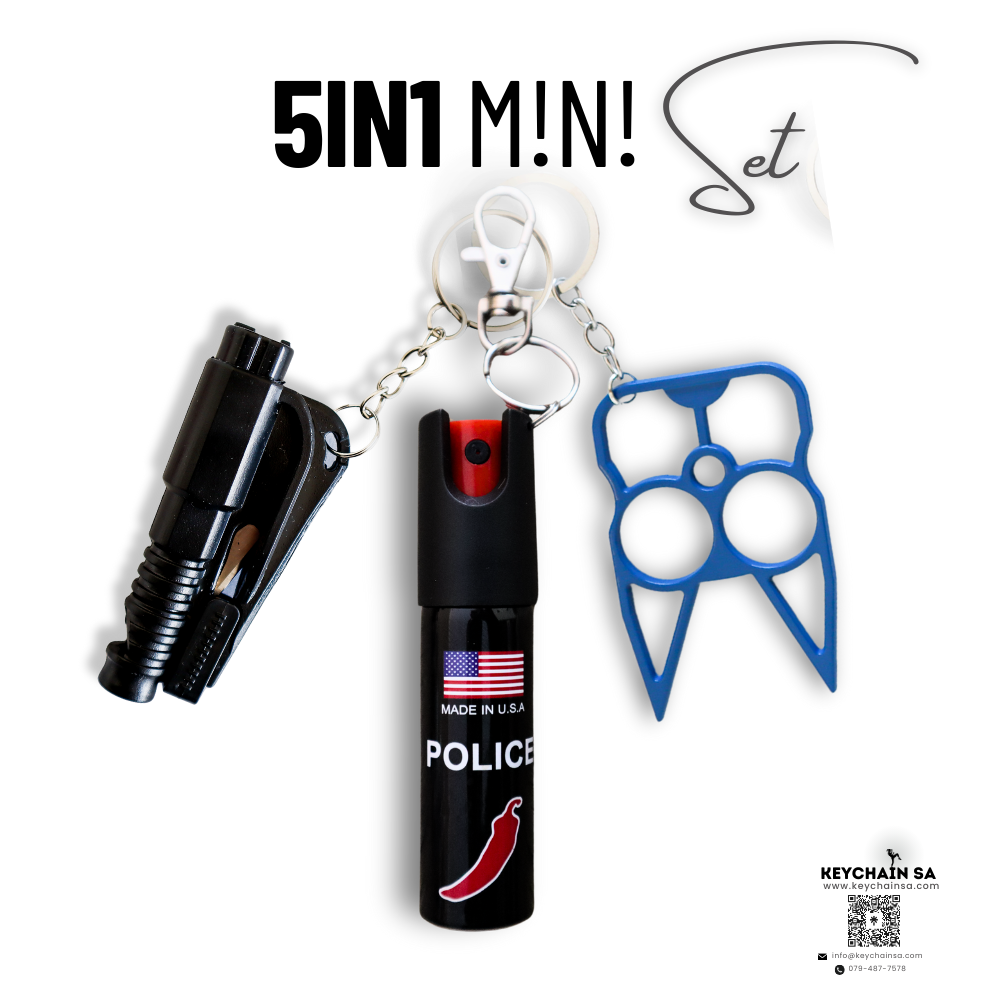 Self Defence Keychain Mini set 5in1