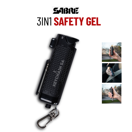 SABRE Safe Escape 3-In-1 Safety Gel for Vehicle Safety