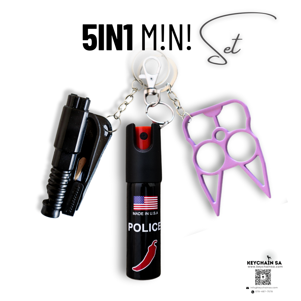 Self Defence Keychain Mini set 5in1