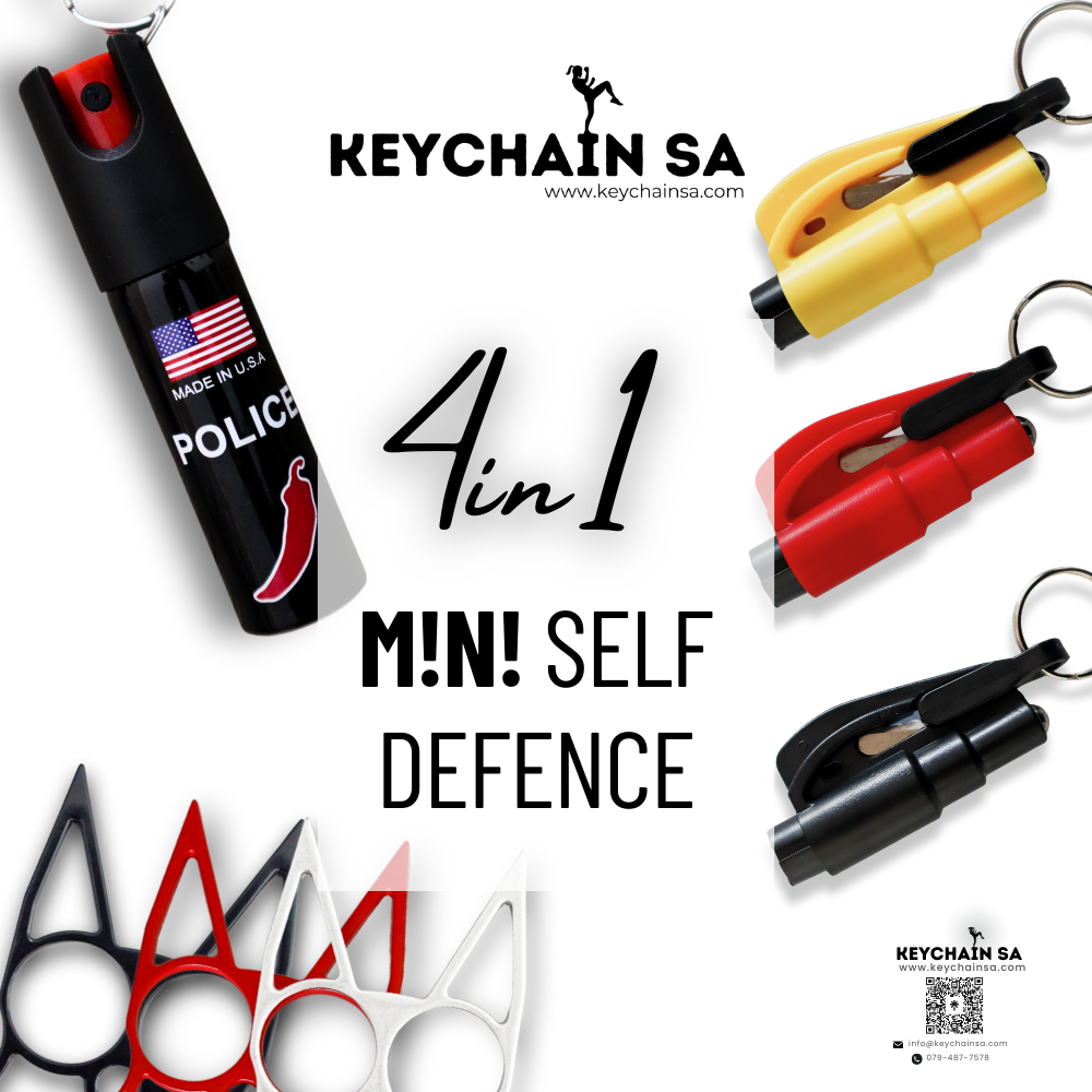 Mini Self Defence Keychain 4in1