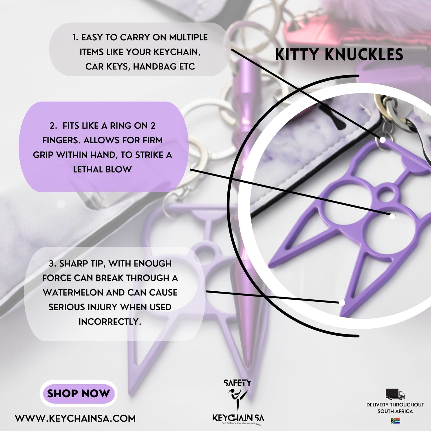 How to use brass knuckles. kitty knuckles